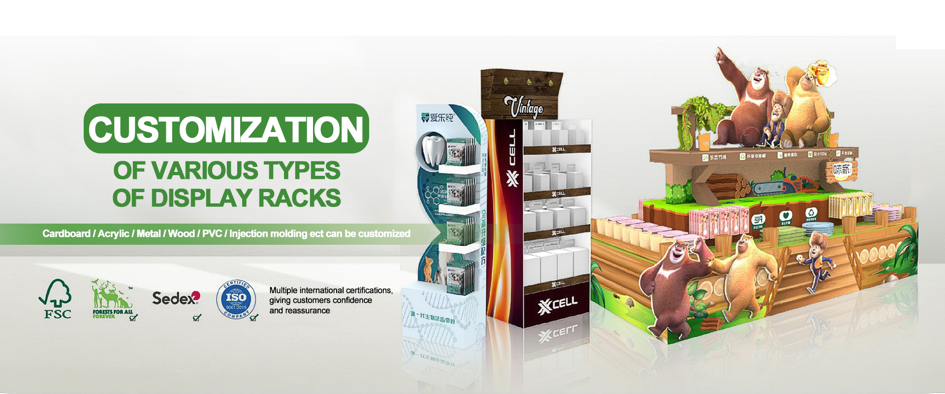 Qualité Présentoirs en carton Usine