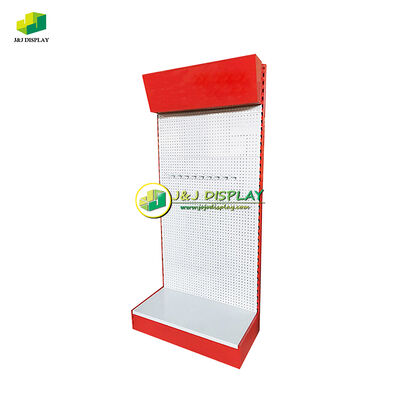 Supermarket Metal Pegboard Display Stand Wall Hanging For Hardware Tool Accessories
